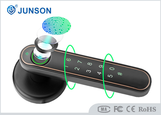 قفل ذكي لبصمة الأصابع للباب متعدد اللغات يدعم تطبيق Bluetooth Tuya