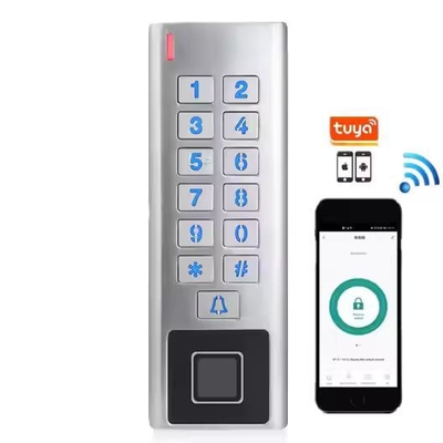 تطبيق تويا الوقائي من الماء المعدنية القضية الواي فاي RFID القفل الذكي بصمات الأصابع التحكم في الوصول