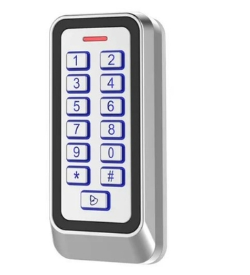 القضية المعدنية خارجية Ip67 EM / MF بطاقة التحكم في الوصول مع لوحة مفاتيح الضوء الخلفي