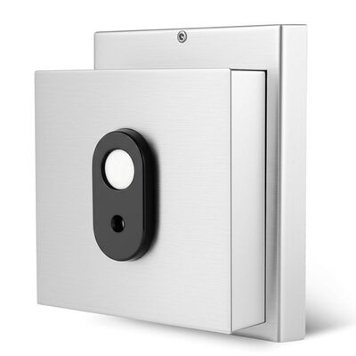 عقدة الباب الكهرومغناطيسية من الفولاذ المقاوم للصدأ 304 مع زر الإفراج اليدوي لعملية 12V / 24V DC