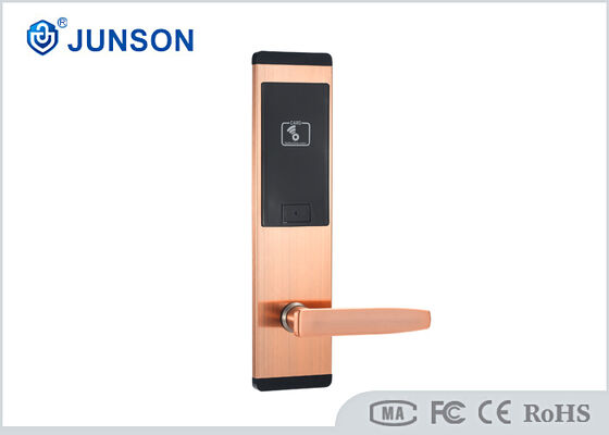 أقفال الفنادق من الفولاذ المقاوم للصدأ RFID مع وقت بدء ثانية واحدة و 200 بطاقة ضيف لجهاز الدخول بدون مفتاح