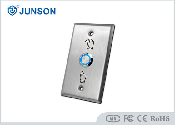 JS-115SL LED Illuminated Door Release Push Button Stainless Steel 115x70mm Exit Switch NO NC COM 12V