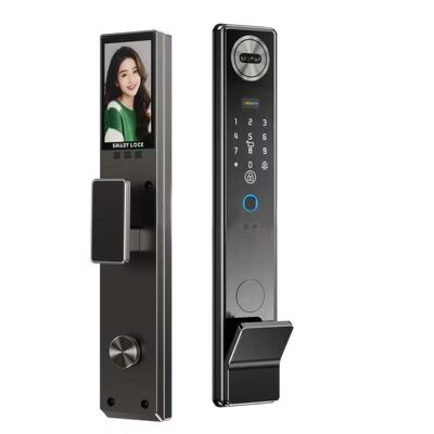 قفل ذكي مقاوم للماء في الوقت الحقيقي فيديو ثلاثي الأبعاد للتعرف على الوجه قفل بصمة الإصبع الذكي