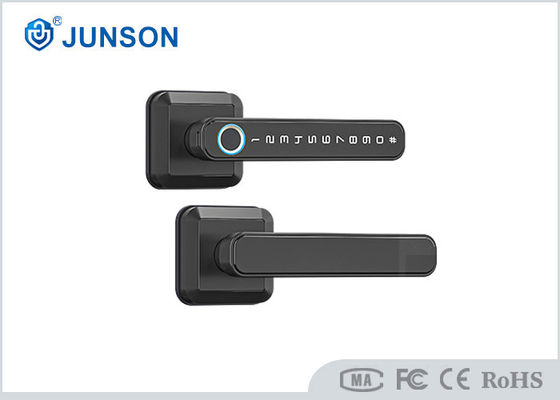 أسود مربع مقبض بصمة قفل الباب Tuya APP مع Quick LockIdentification