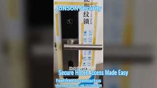 JS 118E S8 قفل باب الفندق من الفولاذ المقاوم للصدأ ببطاقة IC